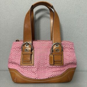 Vintage Coach Signature Soho Purse Barbie Pink A0820-F10927 Small Y2K RARE